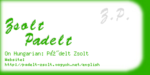 zsolt padelt business card